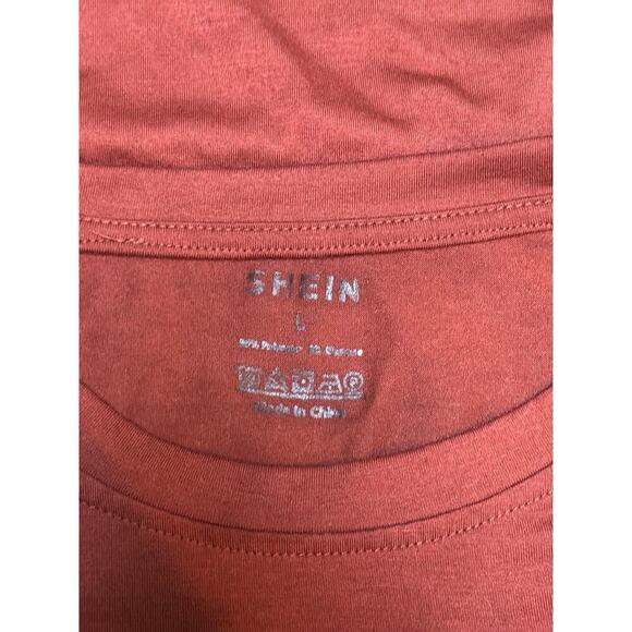 Women's SHEIN Brown T Shirt size Large - Picture 3 of 3